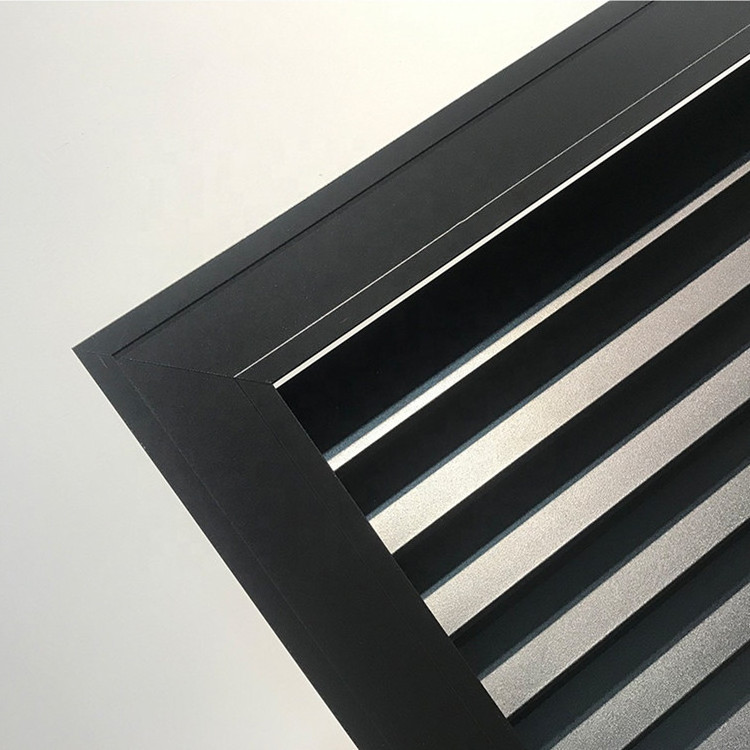 Adjustable custom size fixed aluminium sun louver metal wall louvers for external decoration