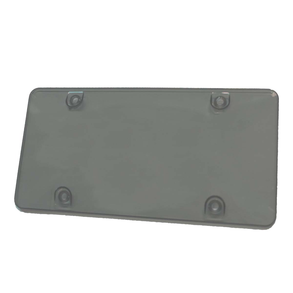 2 Pcs Car License Plate Tag Frame Cover Shield Transparent gray Universal Waterproof US Car License Plate Frame