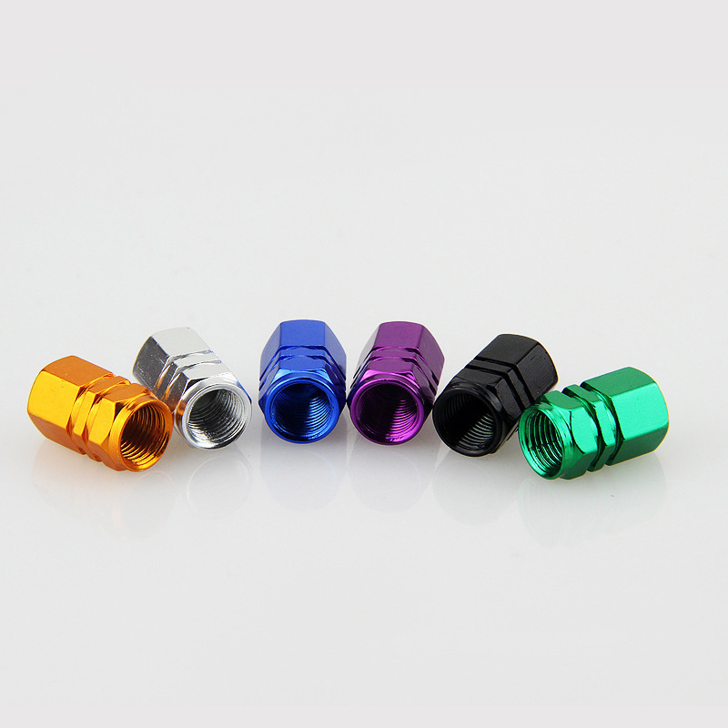 4pcs Aluminum Car Wheel Tires Valves Tyre Stem Air valve Caps Airtight Cover