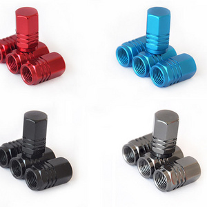 Aluminum Alloy Car Wheel Tire Valve Caps Dustproof And Waterproof  For Car Tire Valve Stem Cap