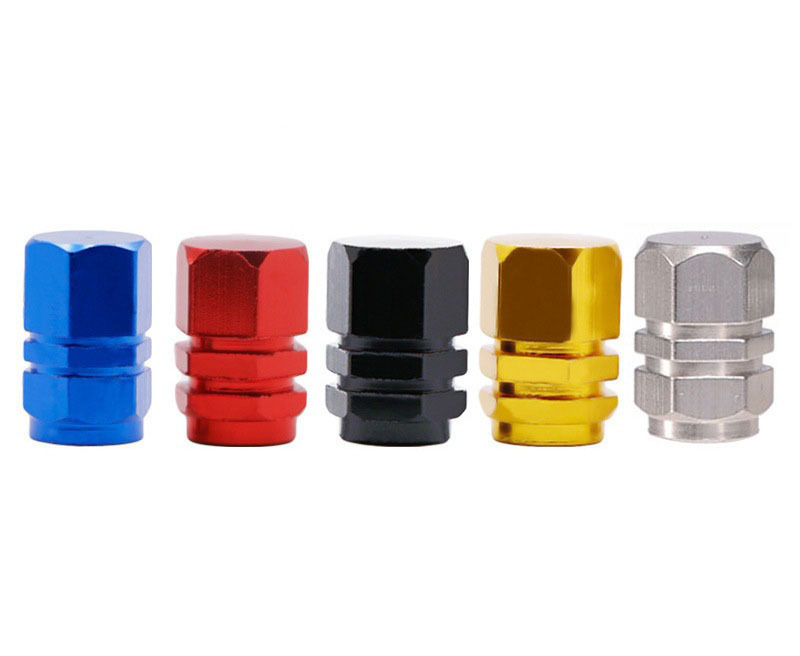 Aluminum Alloy Car Wheel Tire Valve Caps Dustproof And Waterproof  For Car Tire Valve Stem Cap