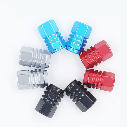 Aluminum Alloy Car Wheel Tire Valve Caps Dustproof And Waterproof  For Car Tire Valve Stem Cap