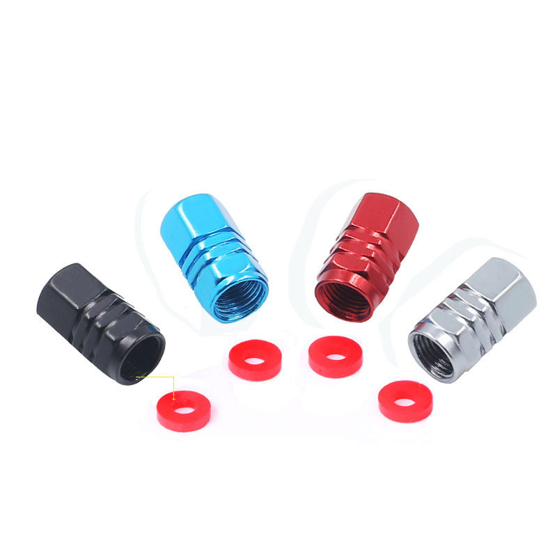 Aluminum Alloy Car Wheel Tire Valve Caps Dustproof And Waterproof  For Car Tire Valve Stem Cap