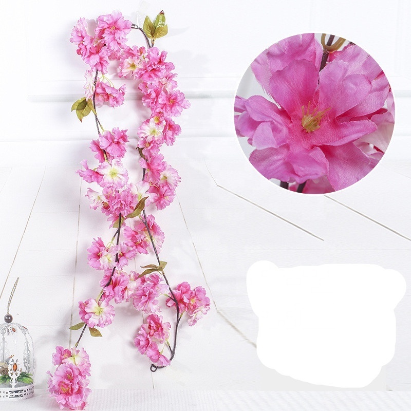 A-1139 In Stock Arch Decoration Cherry Blossom Cane Vine Wall Hanging For Sale