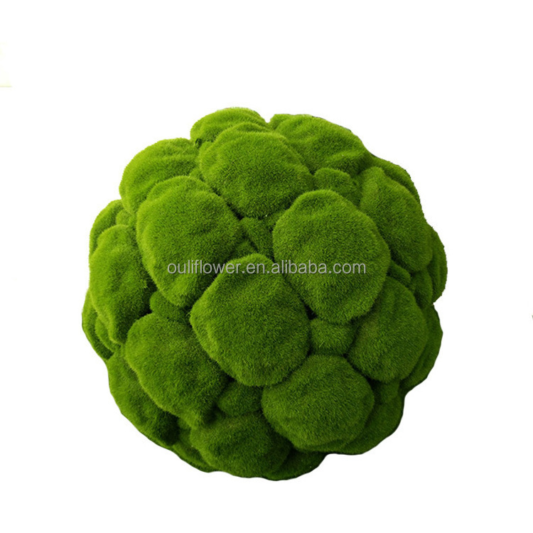 K-0227 Multiple Sizes Moss Ball Home Decoration Simulation Artificial Moss Ball