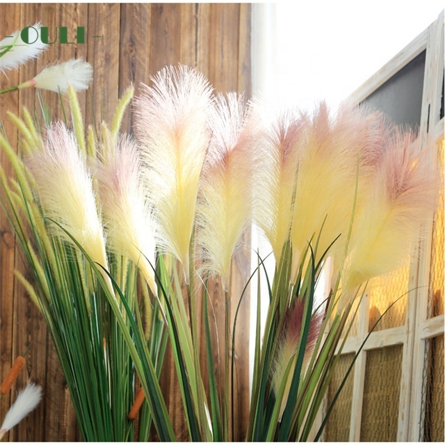 K-3018 High Quality Artificial Ornamental Plant Plastic Artificial Onion Grass Reed Grass For Indoor Decoration