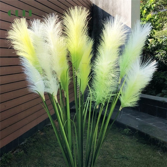 K-3018 High Quality Artificial Ornamental Plant Plastic Artificial Onion Grass Reed Grass For Indoor Decoration