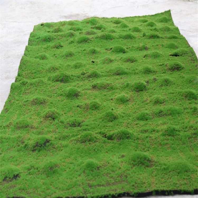 K-3125 High Density 100x100x3cm Green Grass Artificial Moss Carpet Roll For Wedding Wall Decoration