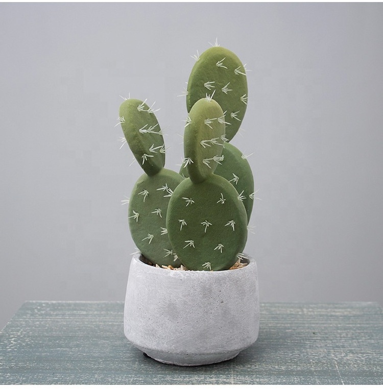 A-3054 Mini Artificial Tropical Desert Barrel Cactus Craft For Indoor Decoration