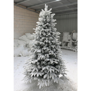 A-2001 Customized 90CM-400CM Flocked Snow Flocked Artificial Christmas Tree For Decoration