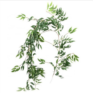 X-3023 New Design Ornamental Artificial Weeping Willow Tree Branches Wedding Wall  Decorations