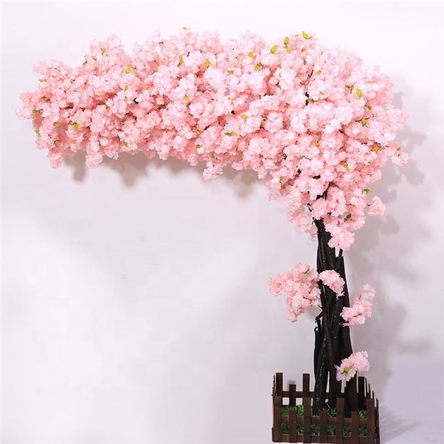 K-2001 Artificial Flower Cherry Blossom Bonsai Trees For Indoor Wedding & Home Decoration