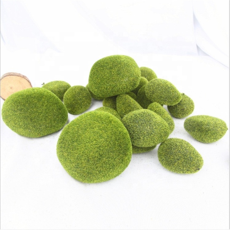 D1214  Newly factory customized any style moss ball marimo artificial moss ball for decoration