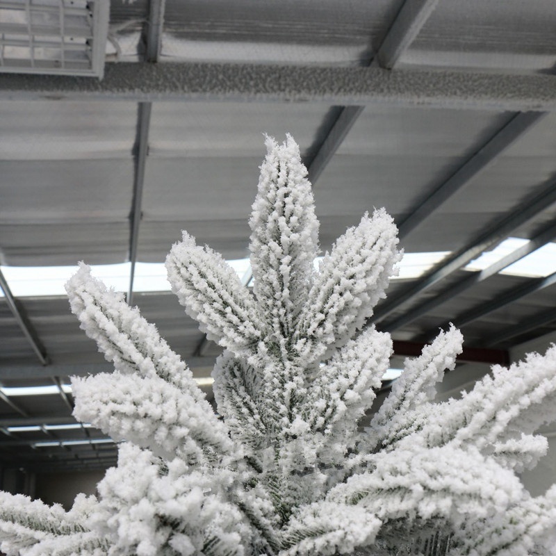 A-2001 Customized 90CM-400CM Flocked Snow Flocked Artificial Christmas Tree For Decoration