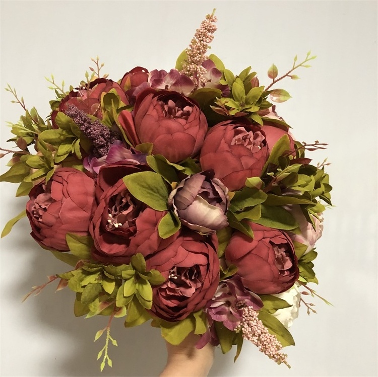 F-1706 Oem Centerpieces Wedding Table Peony Artificial Flower Balls