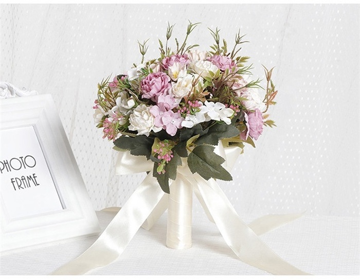 F-1159 Wedding Bridal Bouquet Holders Flower Silk Wedding Bouquet