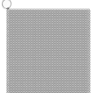 4 5 6 8'' 316 Stainless Steel Welded Chain Mail Scrubber Cast Iron Cleaner for Cast Iron Pan