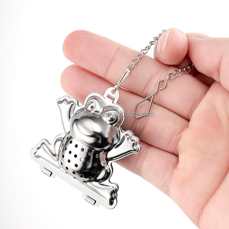 Mini Cute Portable Tea Ball Infuser Flower Teapot Stainless Steel Tea Steeper Strainer with Chain