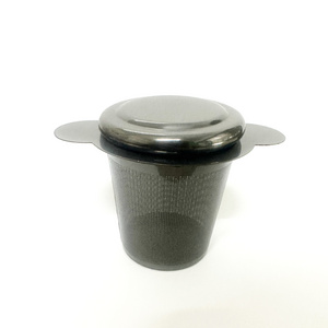 Black Stainless Steel Tea Infuser Strainer Tea Steeper for Loose Tea