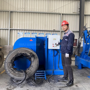 Easy to operate 6T rubber tyre production line, tire cutting tool, tire recycling machinery