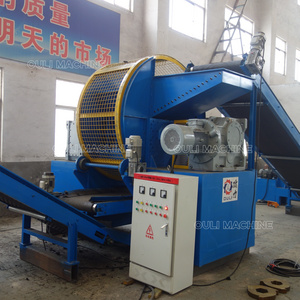 Full automatic tire shredder waste tyre recycling machine,rubber powder make tiles production line machine,rubber machinery