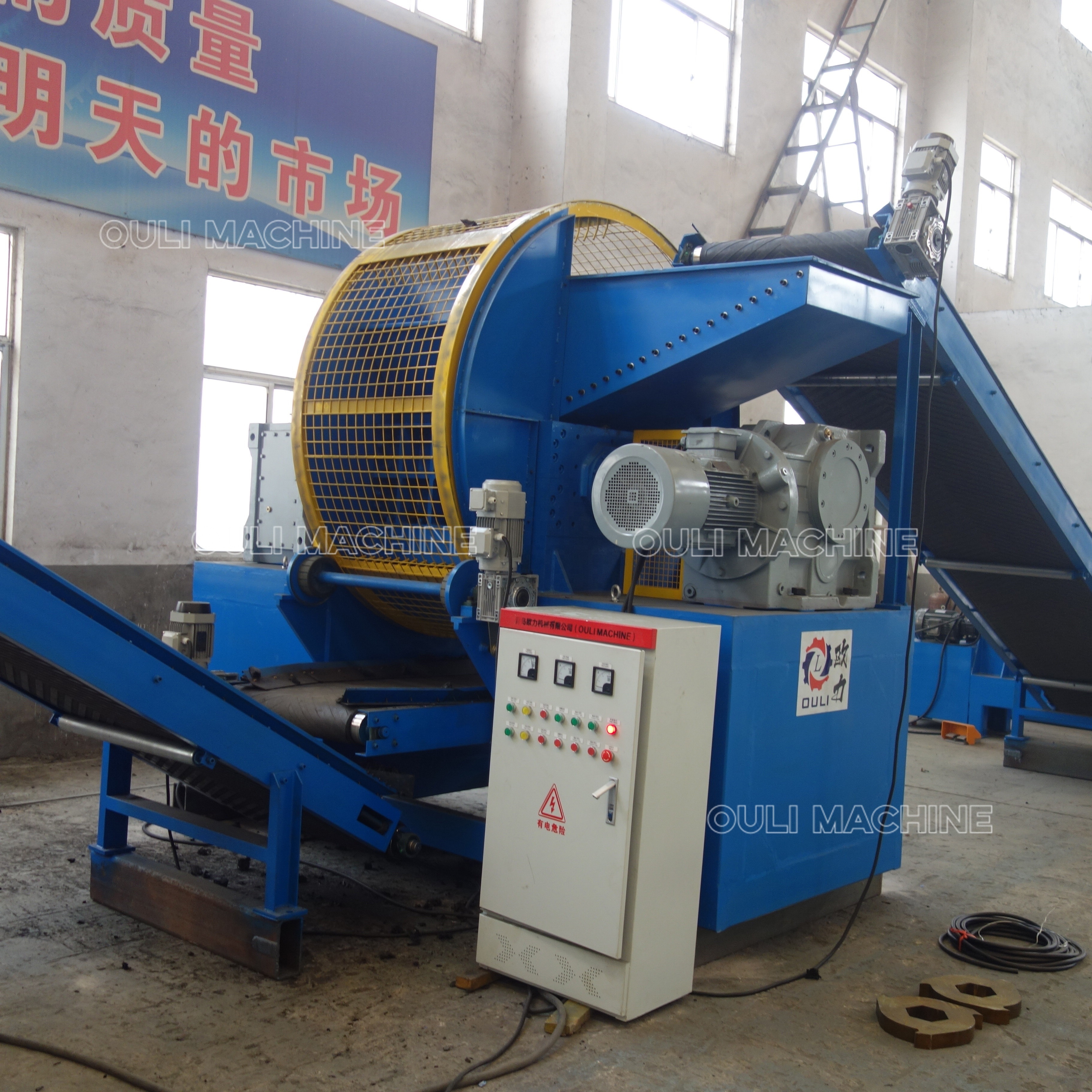 Tyre Shredder Waste Tire Recycling Production Line machine,full automatic rubber tyre recycling plant price for sale machinery