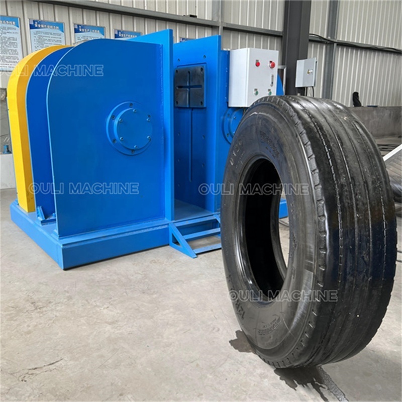 Big commercial scraps tire shredder recycling machine,waste tyre crusher cracker equipment machine,rubber cutting machinery