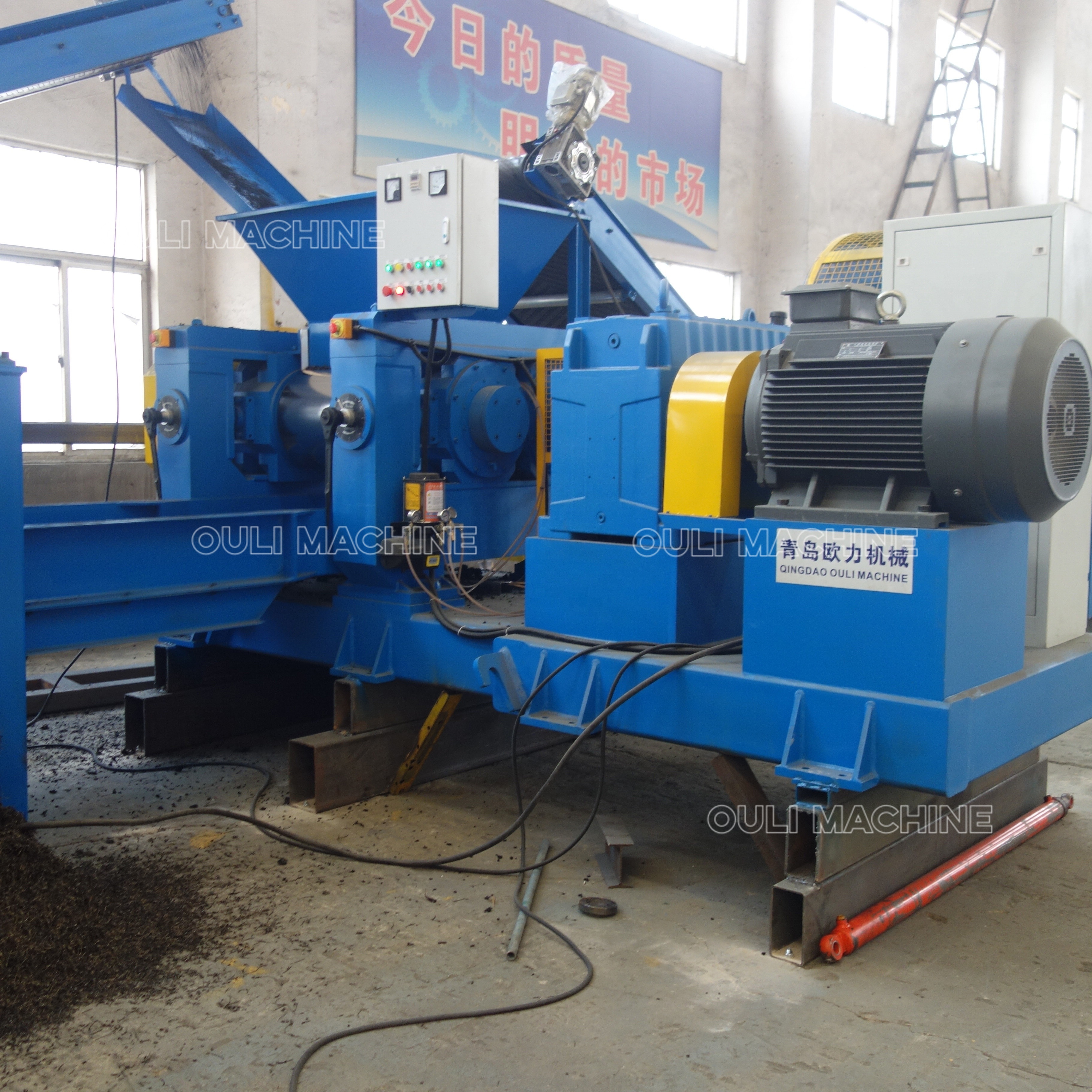 Good Quality single/double hook type tyre debeader/wire separator equipment machine,tire recycling shredder crusher machinery