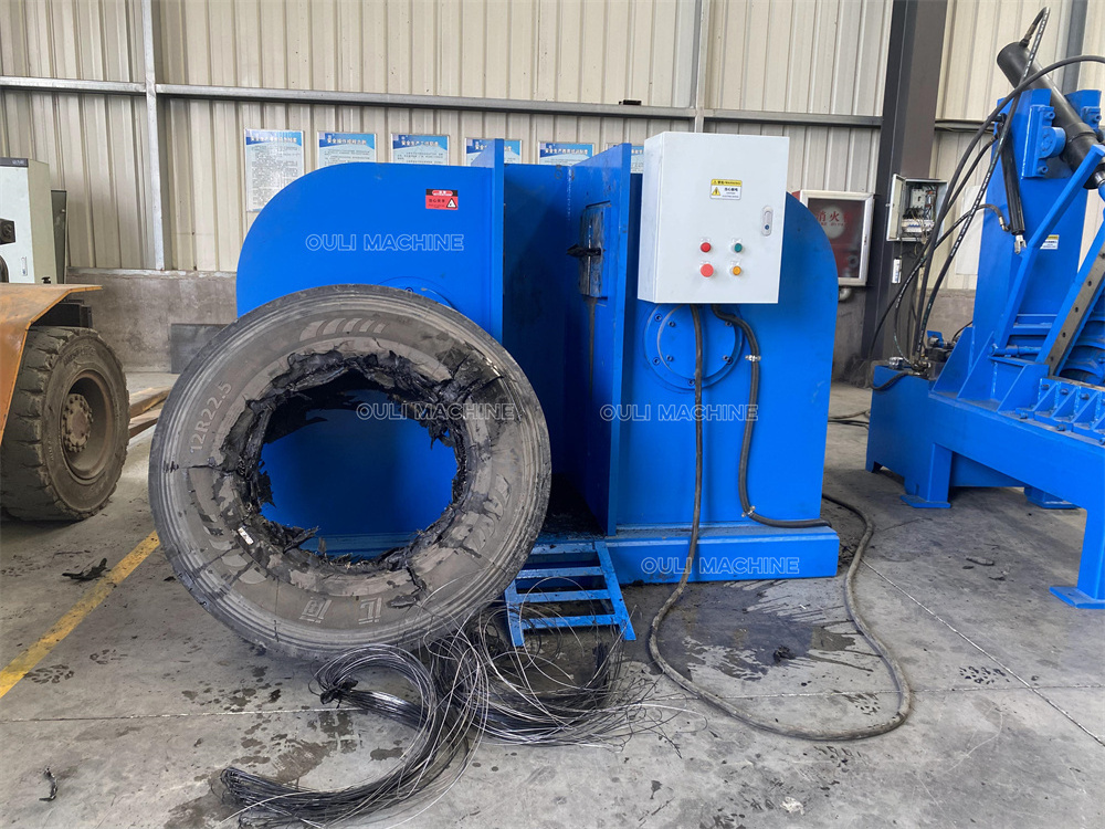 Powerful Tire Crusher Whole Tire Shredder Machine, Tire Grinder Machine,waste tyre recycling plant machinery