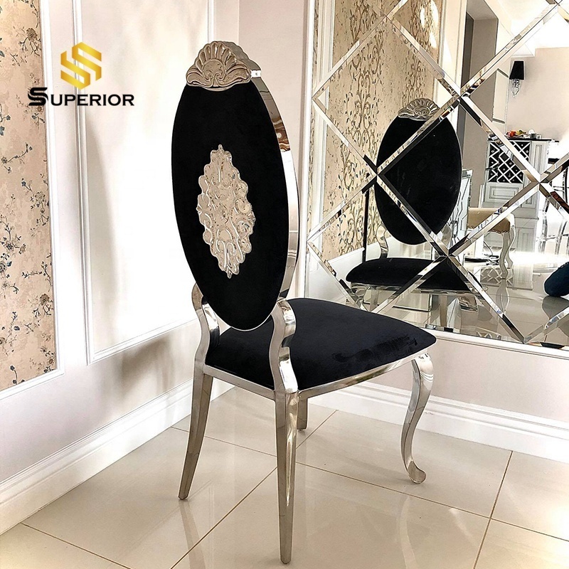 wedding chairs and table set wholesale Gallant stainless steel chair frame high back royal throne throne chairs for events