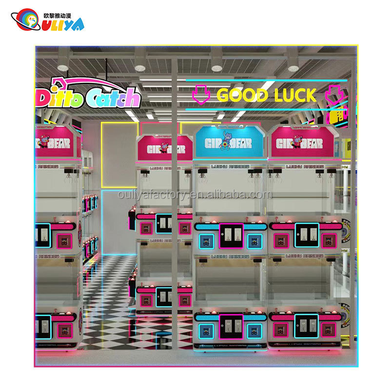 OULIYA Commercial Mini Gift Prizes Clip Machine Clamp Game Wholesale Lollipop Clipping Machine for Game Zone