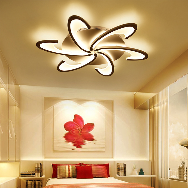 Indoor Led Lights Hotel Living Room Lighting Surface Mounted Iron Acrylic Modern 30w 60w 120w 150w Led Ceiling Light