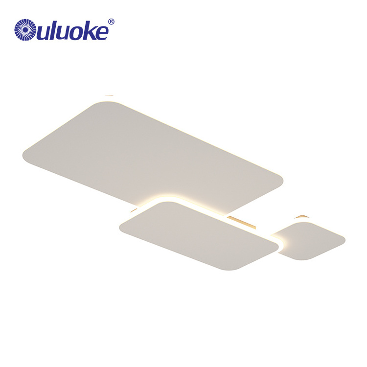 Factory Wholesale Living Room Acrylic Surface Mounted Square Remote Control Led Ceiling Light