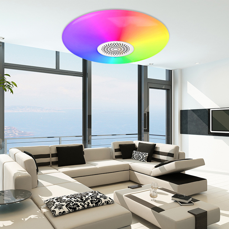 High Quality Living Room Home Decor Dimmable Lighting Bluetooth Remote Control Rgb Led Ceiling Light Bulb