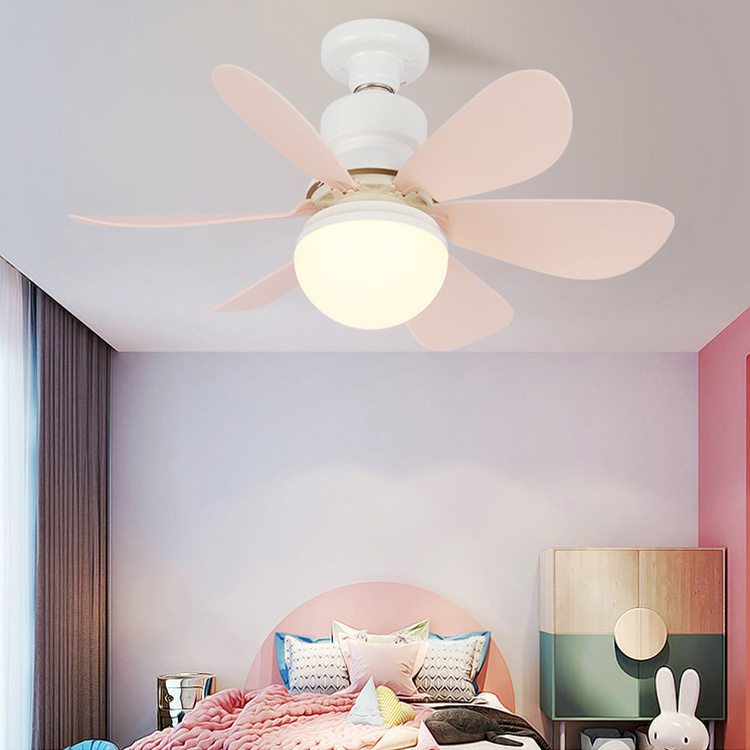 Simple Modern 16inch DC Motor 30w 3 Speeds Remote Control Bedroom Kids Room Quiet Decorative Electric Led Ceiling Fan Light