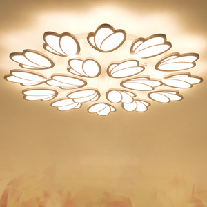 Nordic Modern Decorative Home Living Room Bedroom Acrylic Ceiling Light 42w 84w 126w 168w 210w Fancy Led Ceiling Lamp