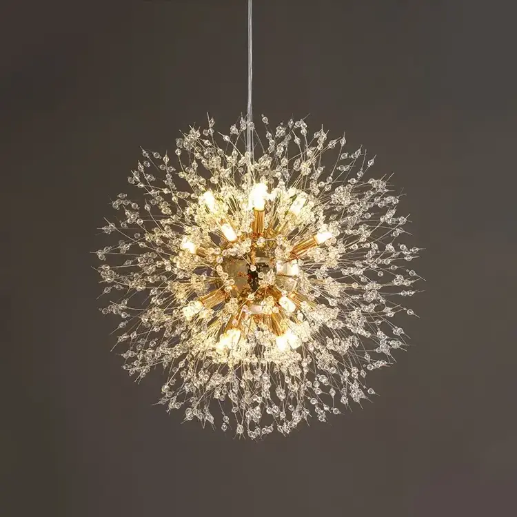 Energy Saving Restaurant Hotel Hanging Chandelier Led Crystal Pendant Lamp