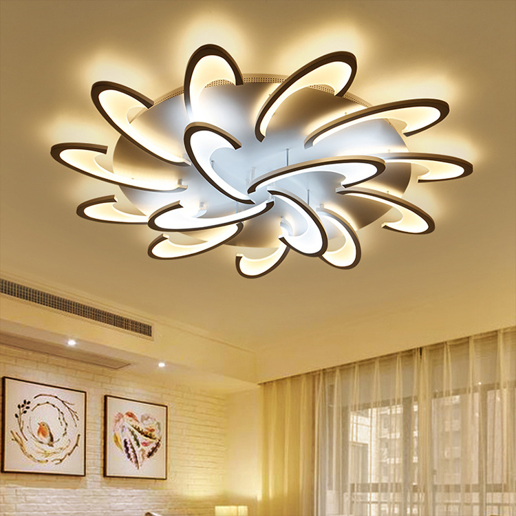 Indoor Led Lights Hotel Living Room Lighting Surface Mounted Iron Acrylic Modern 30w 60w 120w 150w Led Ceiling Light