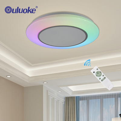 Modern Simple APP Remote Control Living Room Bedroom Dimmable RGB 36w Led Smart Ceiling Music Light