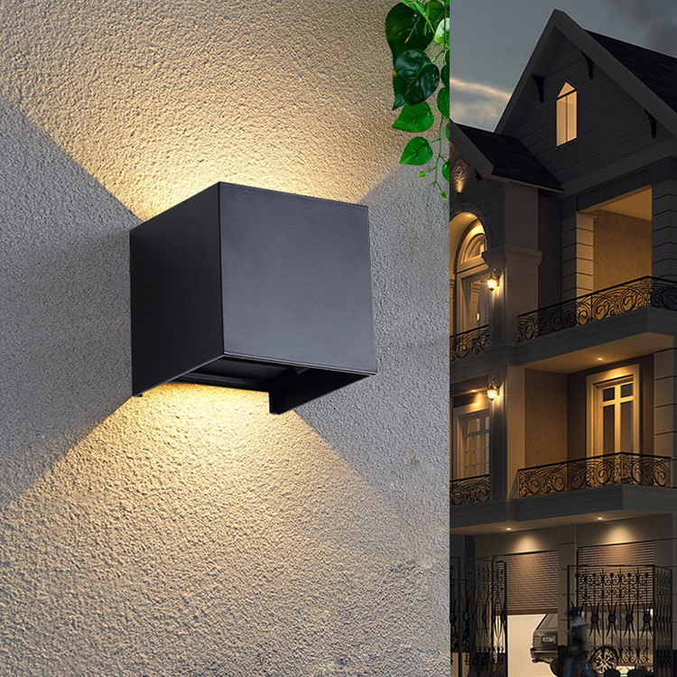 Modern Outdoor Waterproof Wall Lamp Bathroom Hotel Bedroom Up And Down Lights Led Wall Light