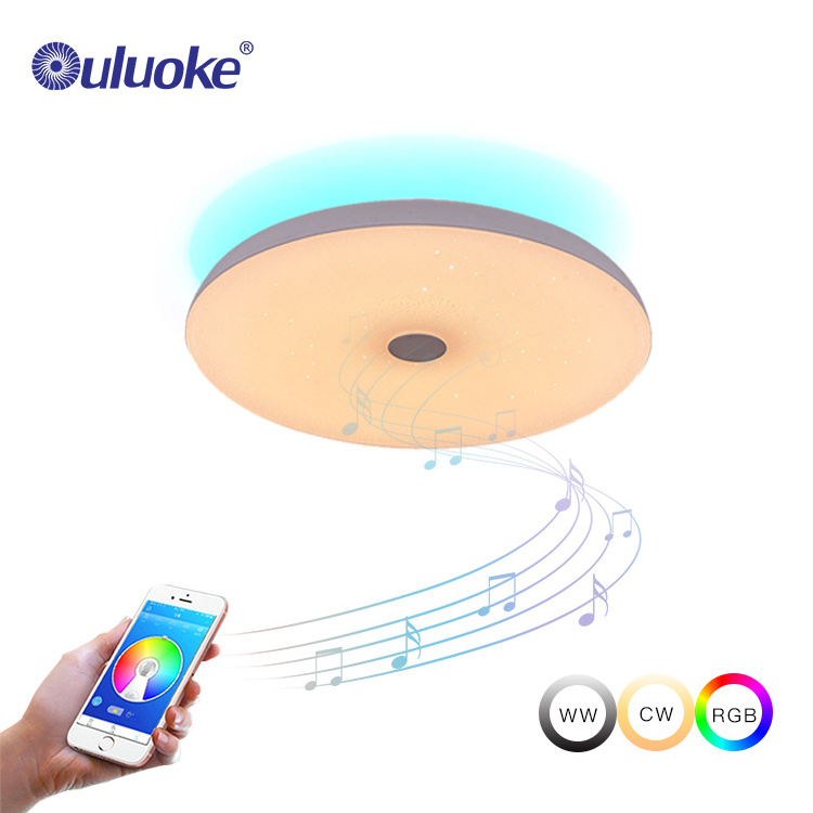 Home Decoration Bedroom RGB Adjustable Lighting Smart App Remote Control Led Ceiling Music Lamp