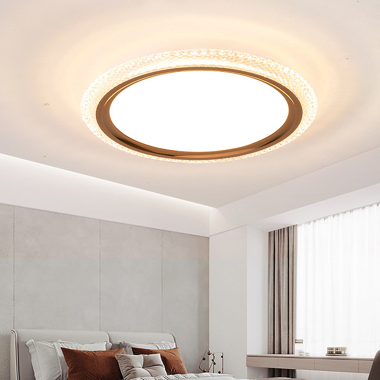 Simple Home Living Room Bedroom Anti-Glare Ceiling Lighting 33w 49w 66w Modern Led Ceiling Lamp