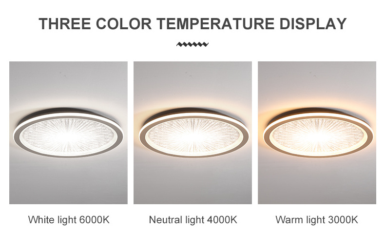 High Quality Indoor Living Room Bedroom  round led lights acrylic  34w 46w 58w 70w Dimmable Wireless Led Ceiling Light