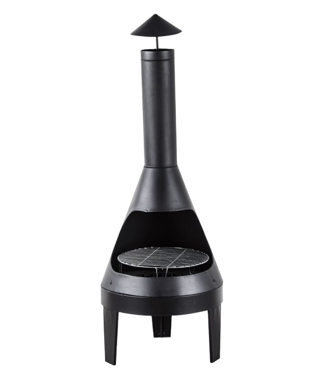 square steel wood outdoor  fire chimney