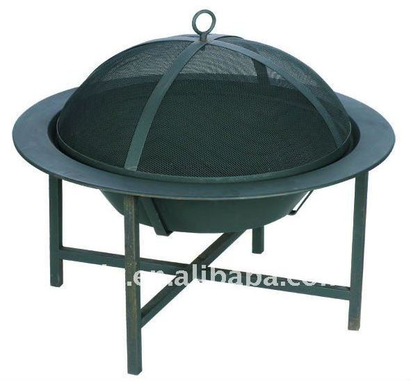 metal outdoor firepit OL-F089F Garden Metal Firepit Backyard Round Gas Fire Bowl Wood Burning Corten Steel Outdoor Fire Pit