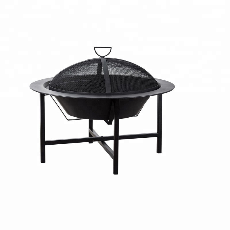 metal outdoor firepit OL-F089F Garden Metal Firepit Backyard Round Gas Fire Bowl Wood Burning Corten Steel Outdoor Fire Pit