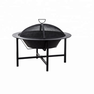 metal outdoor firepit OL-F089F Garden Metal Firepit Backyard Round Gas Fire Bowl Wood Burning Corten Steel Outdoor Fire Pit