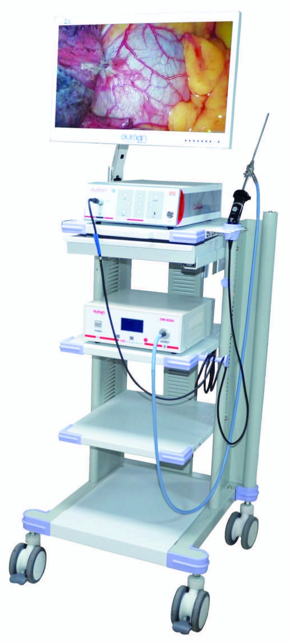 Endoscopy System Moving  Medical Endoscope Trolley ENT Diagnostic Set