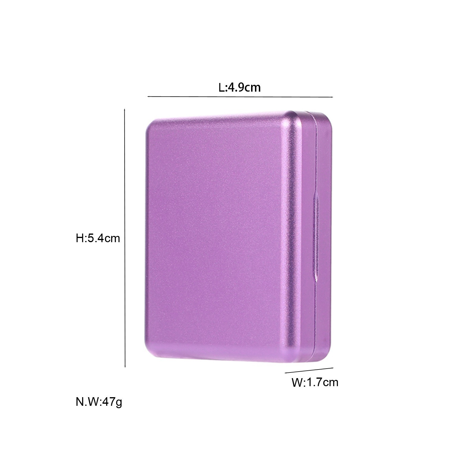 Aluminum Alloy Magnetic Flip Cover Cigarette Case Mini Material Box 10pcs Short Cigarettes Holder Mental Case