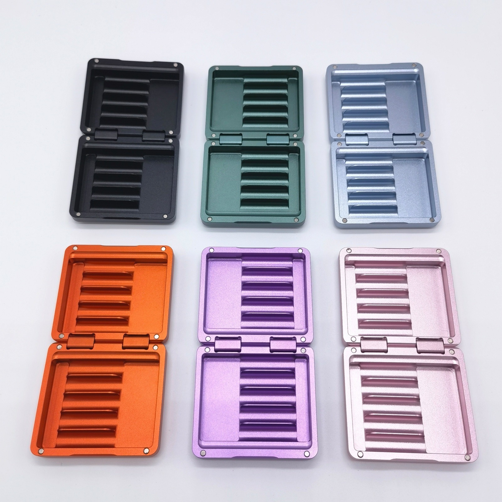 Aluminum Alloy Magnetic Flip Cover Cigarette Case Mini Material Box 10pcs Short Cigarettes Holder Mental Case